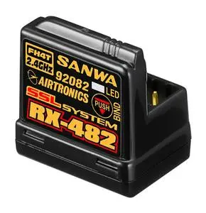 Sanwa 4-Channel Rx482 Telemetry Receiver W/ Built-In Antenna 1