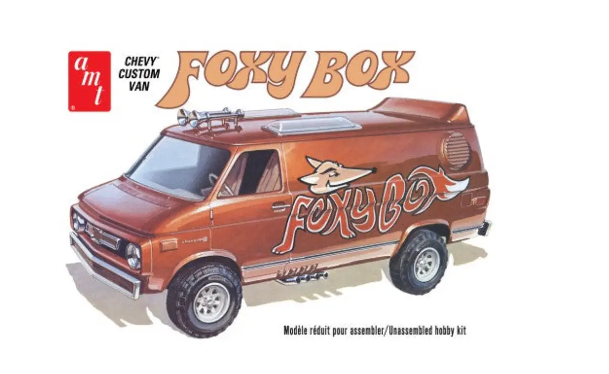 Amt 1/25 Chevy Custom Van Foxy Box 1975 Amt1265 1