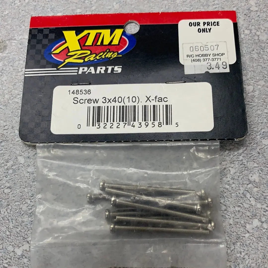 Screw 3X40(10) (Xtm Racing) 148536 1