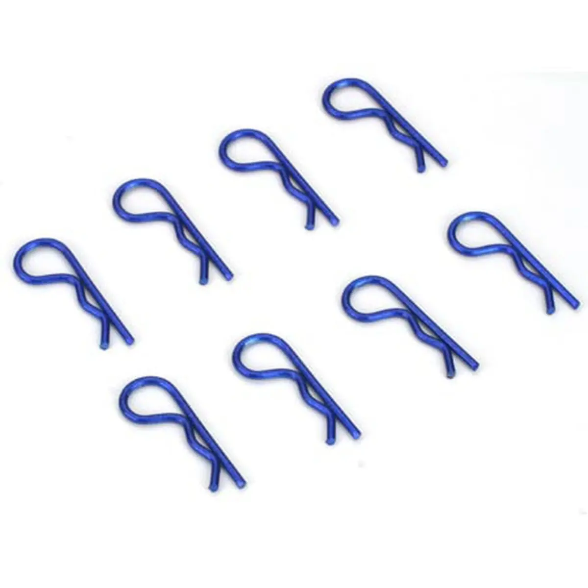 Anodized Body Clips, Blue (8) 1