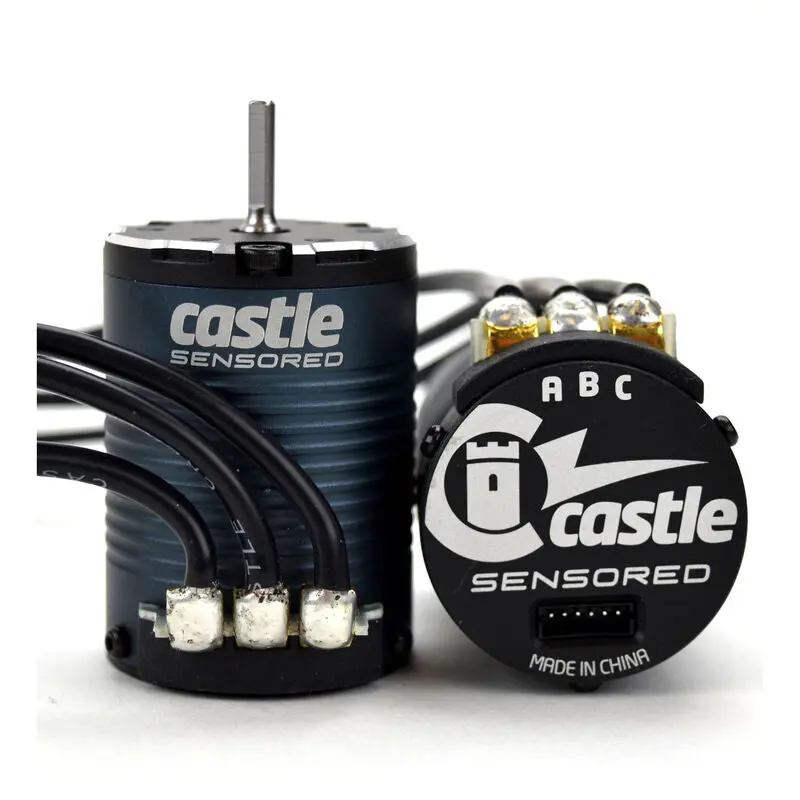Castle Creation 1/10 4-Pole Sensored Brushless Motor, 1406-2850Kv: 4Mm Bullet 1