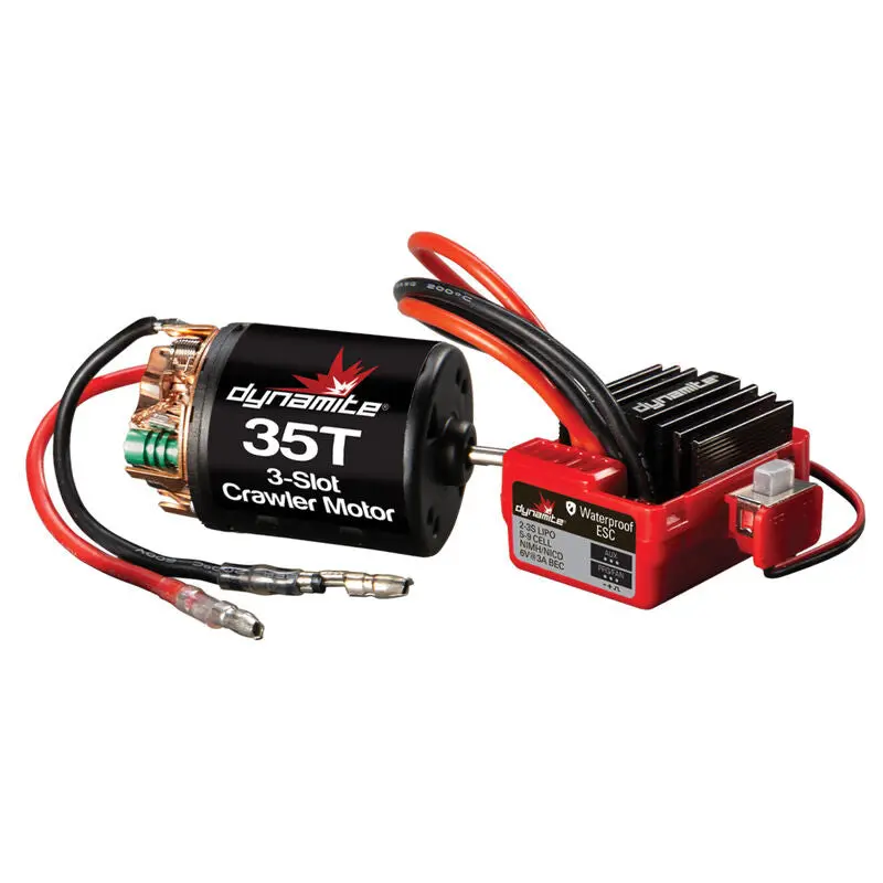 Brushed Crawler Motor/Esc Combo, 35T: 3.5Mm Bullet, Ec3 1