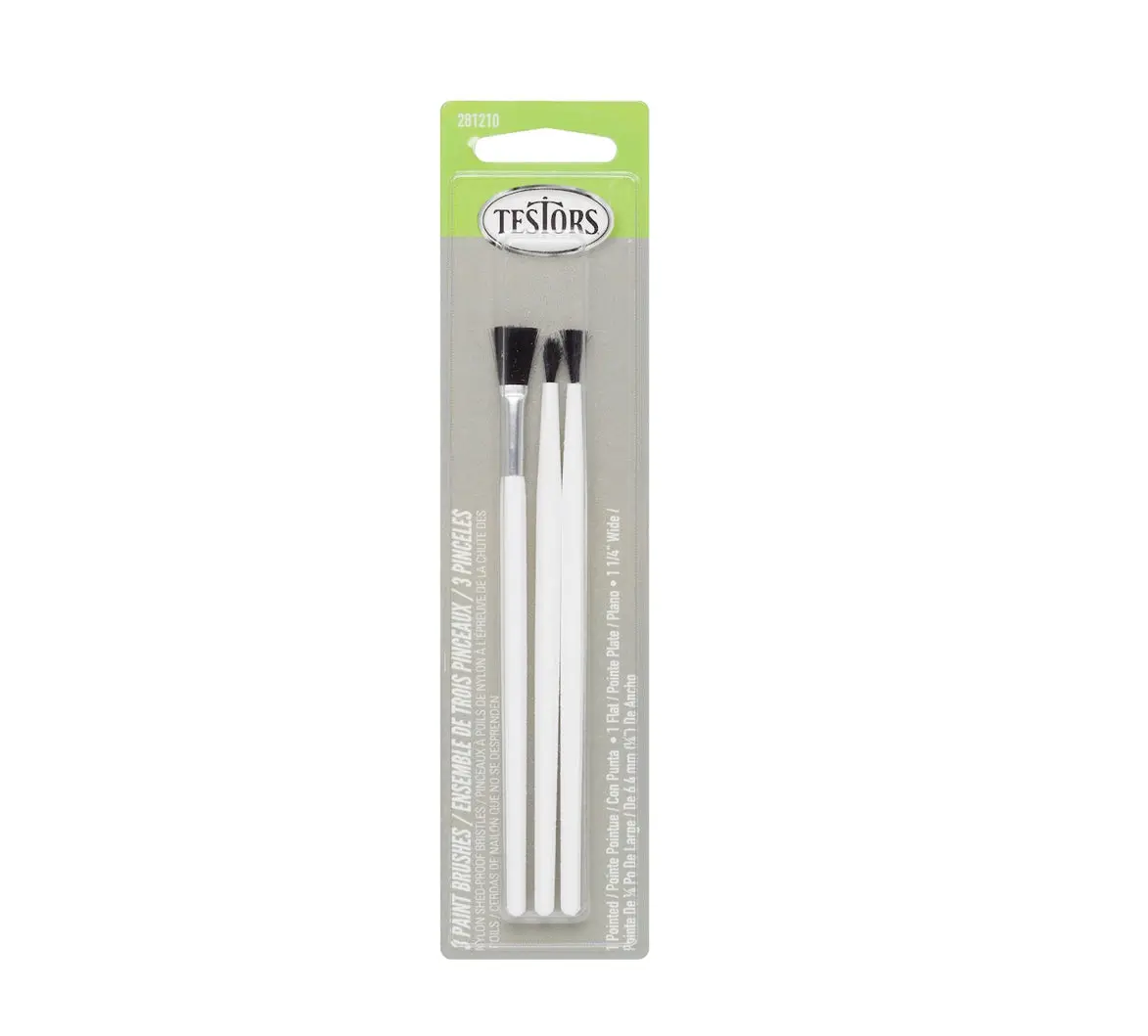3 Piece Economy Flat Brush Set 1