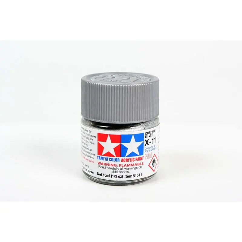 Tamiya Acrylic Mini X11 Chrome Silver 1