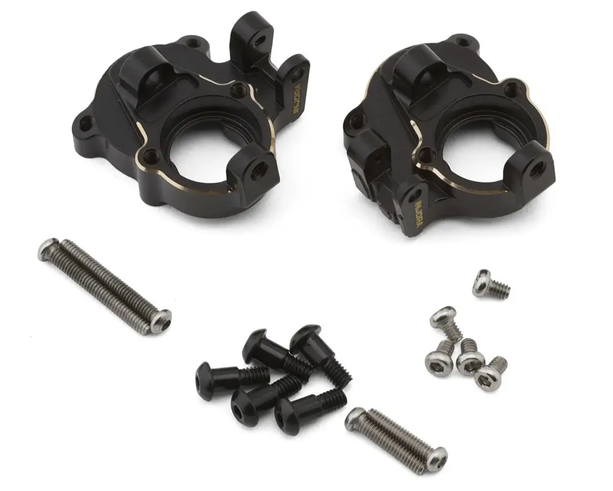 Injora Redcat Ascent-18 Apex Brass Steering Knuckles (Black) (2) (14.3G Ea) 1