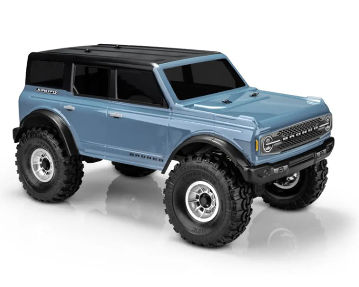 Jconcepts 2021 Ford Bronco 4 Door Rock Crawler Pre-Trimmed Body (Clear) (12.3") 1