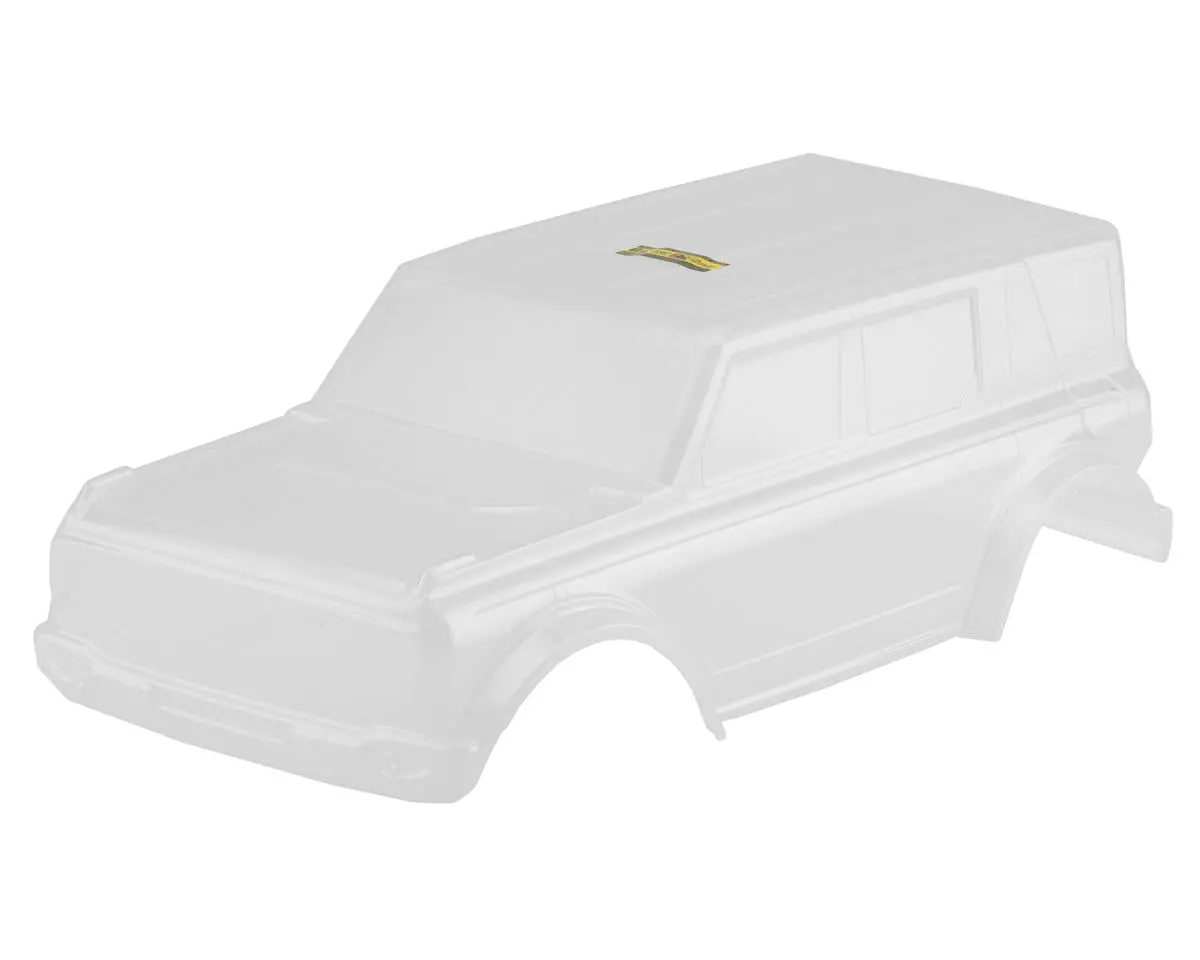 Jconcepts 2021 Ford Bronco 4 Door Rock Crawler Pre-Trimmed Body (Clear) (12.3") 2