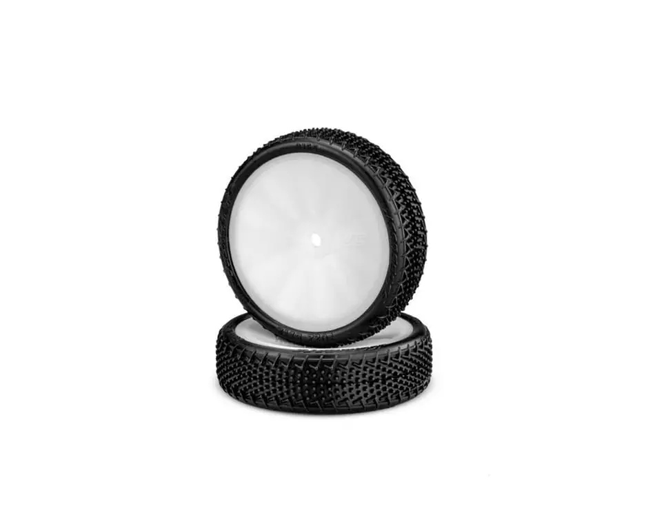 Jconcepts Fuzz Bite Lp 2.2" Pre-Mounted 2Wd Front Buggy Carpet Tires (White) (2) (Pink) W/12Mm Hex (3165-101011) 1
