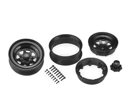J Concepts - Colt 1.9" Beadlock Wheel W/ Cap, Black, (2Pcs)  Jco3389b 1