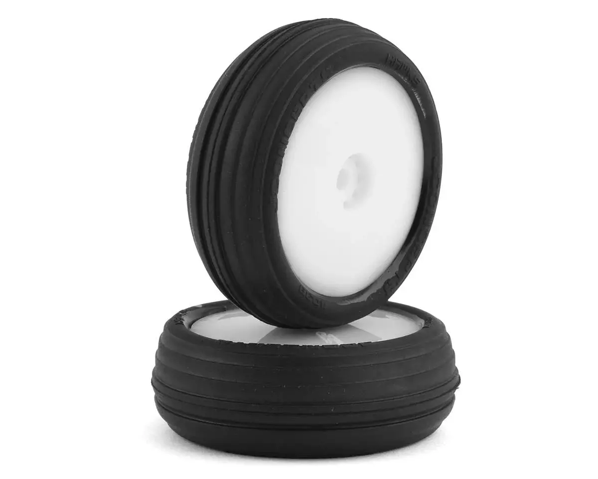 Jconcepts Mini-B Hawk Pre-Mounted Front Tires (White) (2) (Green) 1