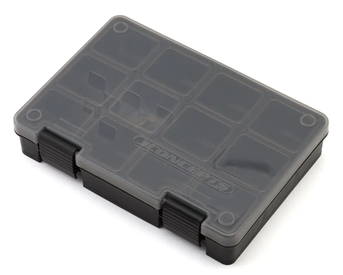 Jconcepts Hardware Storage Box (Black/Smoke Grey) (8X5.50X1.5") 1