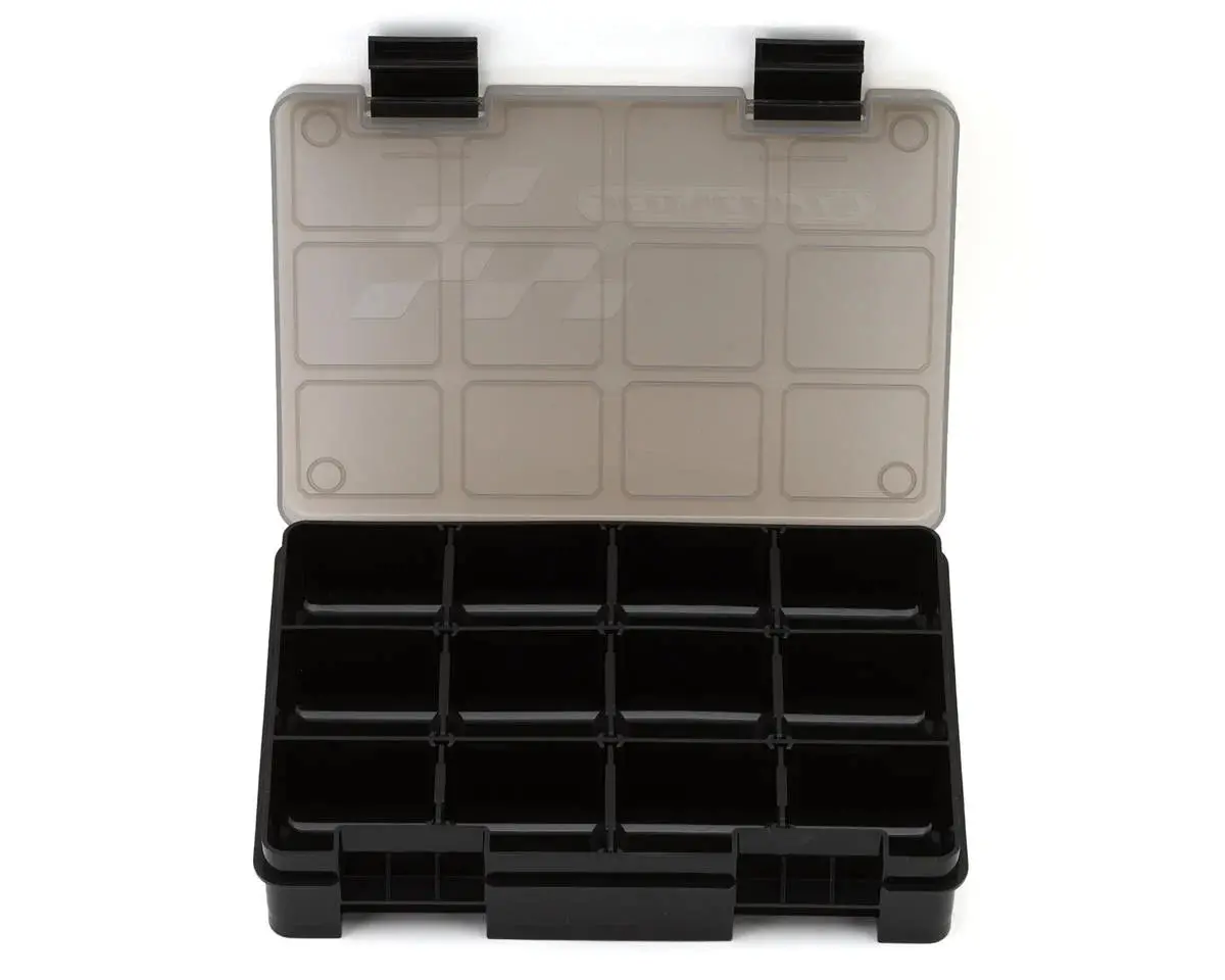 Jconcepts Hardware Storage Box (Black/Smoke Grey) (8X5.50X1.5") 2
