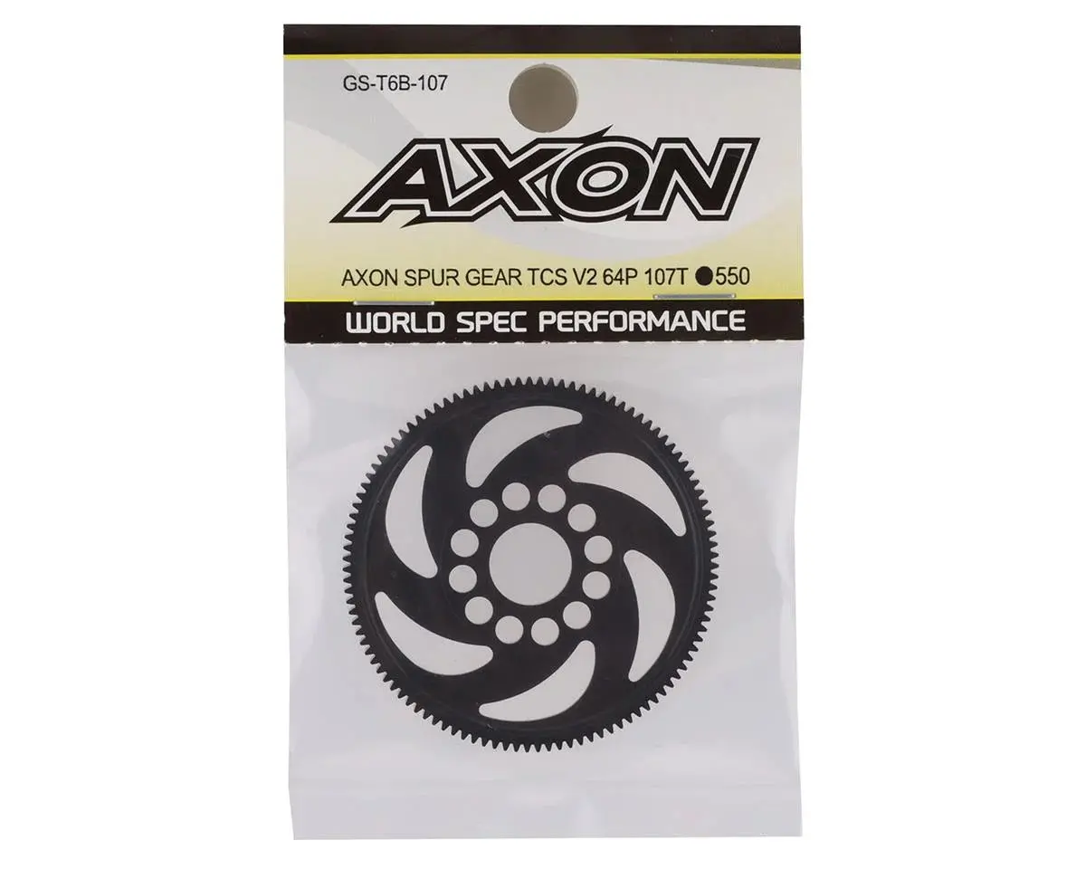 Axon Tcs V2 64P Spur Gear (107T) - Axogs-T6b-107 2
