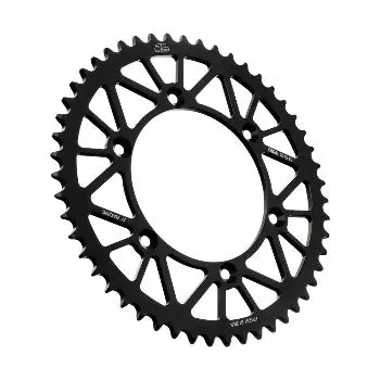 Lightweight JT Racelite aluminum rear sprocket engineered for Yamaha YZ450F models from 2003 to 2023 and YZ250F models from 2001 to 2023