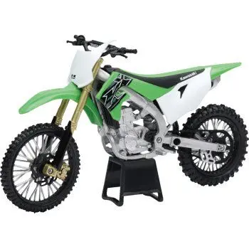 Kawasaki Kx 450F 2019 Dirt Bike - 1:12 Scale - Green/White/Black - New Ray Toys 1