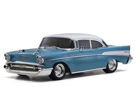 Kyosho - 1/10 Ep 4Wd Fazer Mk2 Fz02l Readyset 1957 Chevy Bel Air Coupe, Tropical Turquoise - Kyo34433t1 1