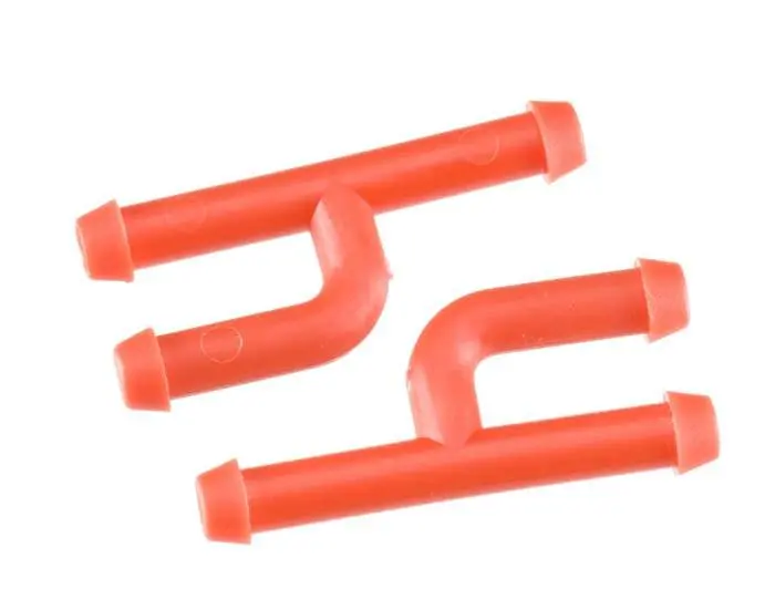 Dubro In-Line Fuel Connector W/Plug Red (2) 1