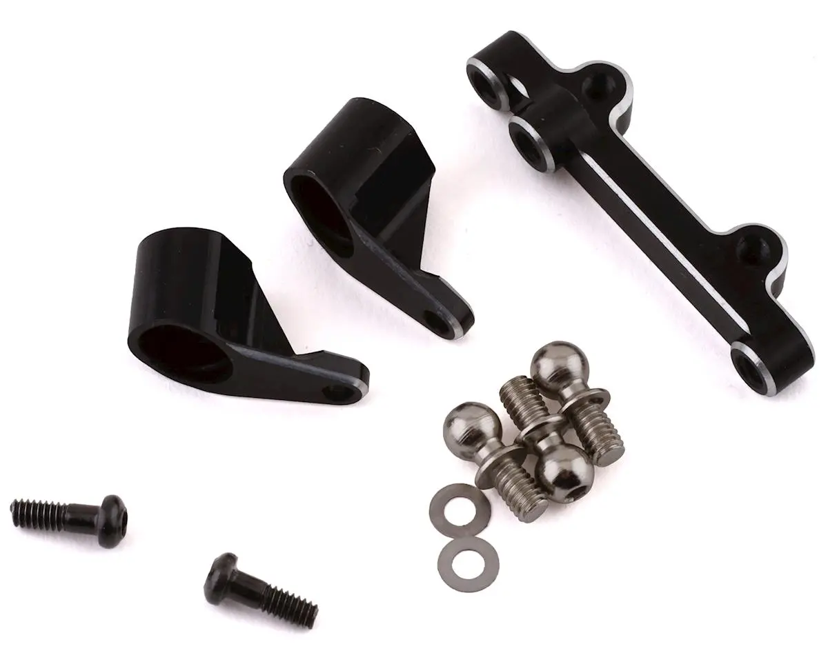 Losi Mini-T 2.0 Aluminum Bellcranks & Drag Link (Black) 1
