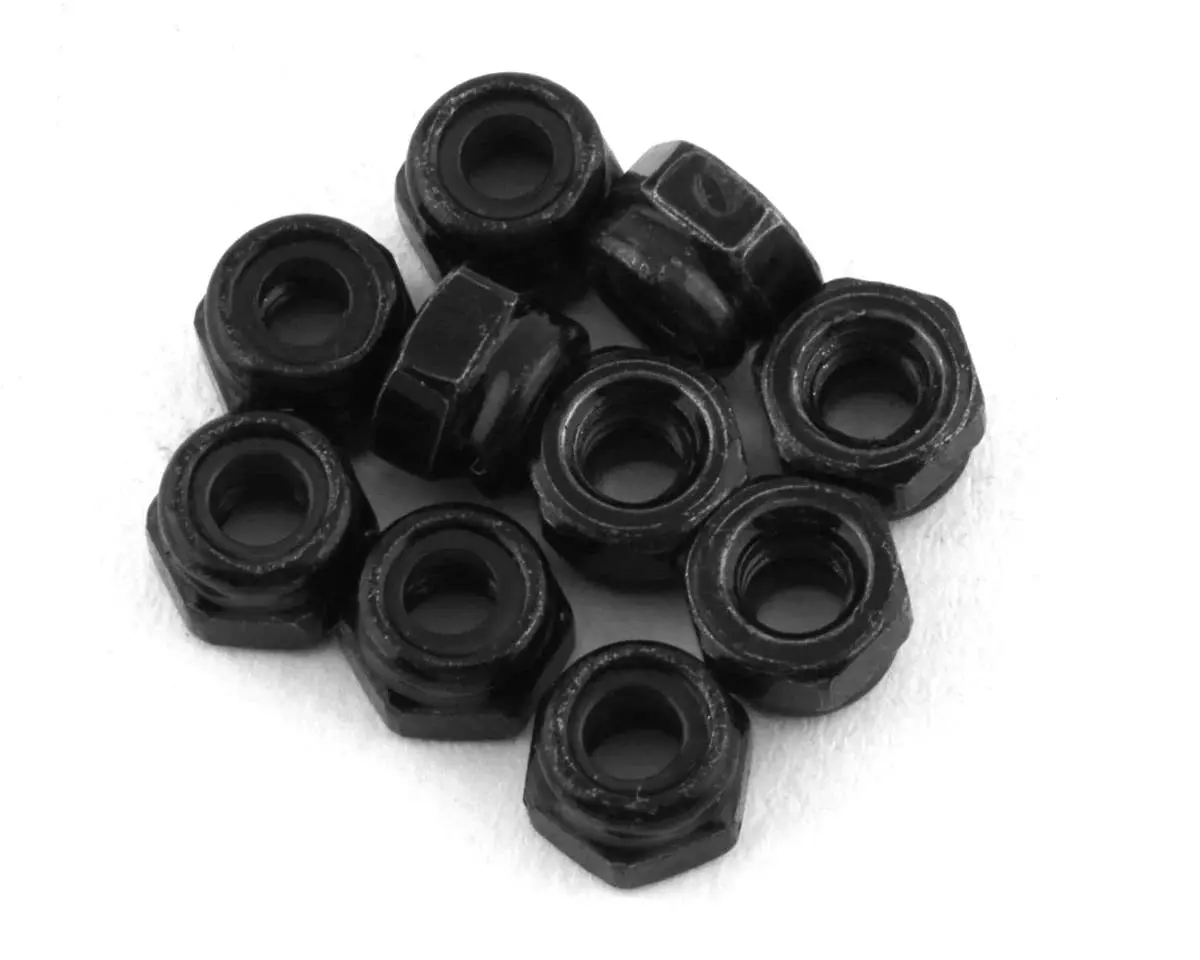 Lrp 3Mm Lock Nuts (Black) (10) - Lrp134091 1