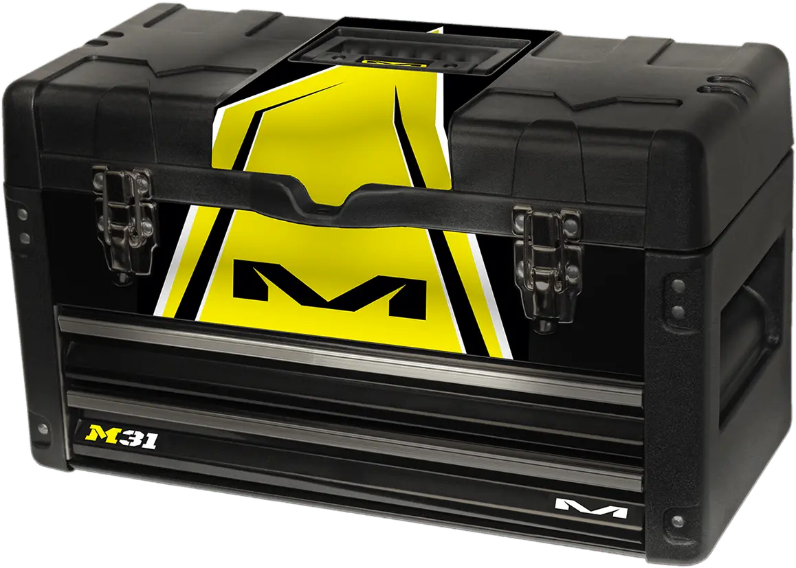 Matrix Concepts - M31 Worx - Yellow Toolbox With Metal Drawers - M31-404 1