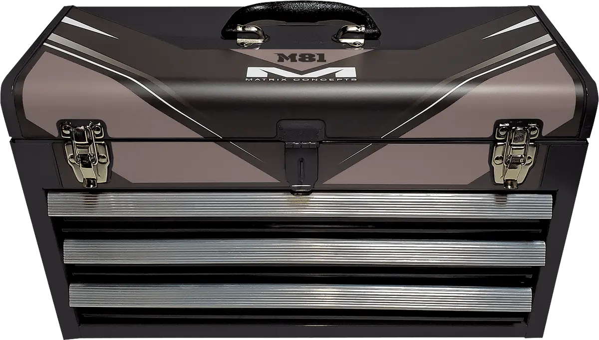 Matrix Concepts - M81 Worx Box - Black/Grey With Full-Extension Drawers - M81-100 1