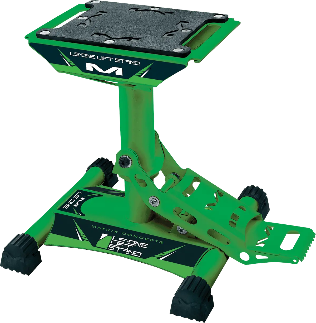 Matrix Concepts - Dirt Bike Stand - Green With Anti-Slip Rubber Top & Handle -  Ls1-105 1