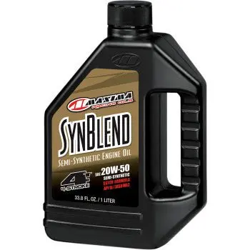 Maxima Racing Oil Synblend Semi-Synthetic 4T Engine Oil - 20W-50 1