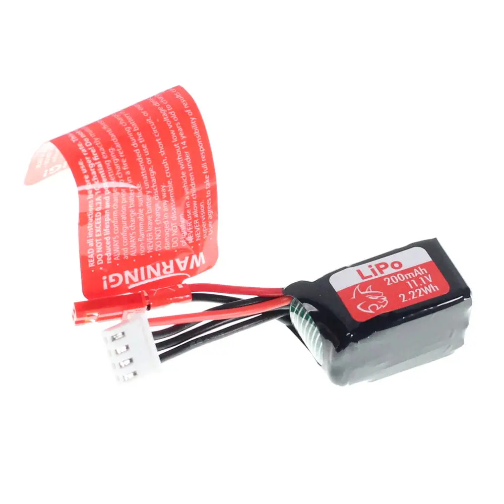 Redcat 11.1V 3 Cell Lipo Battery (200Mah)(Jst)(1Pc) 1