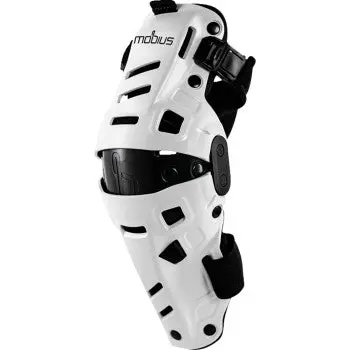 Mobius X8h Hybrid Knee Support - Comfort & Protection! - White/Black - Pair 1
