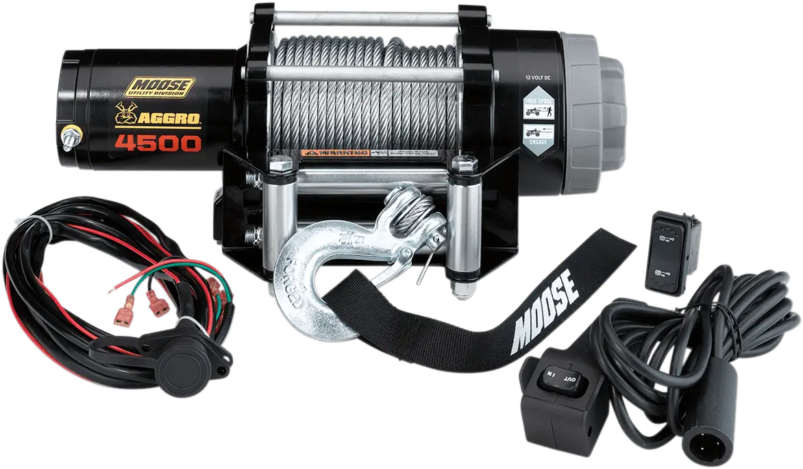 Moose Offroad 4500 Lb Winch With Wire Rope -  104310 1