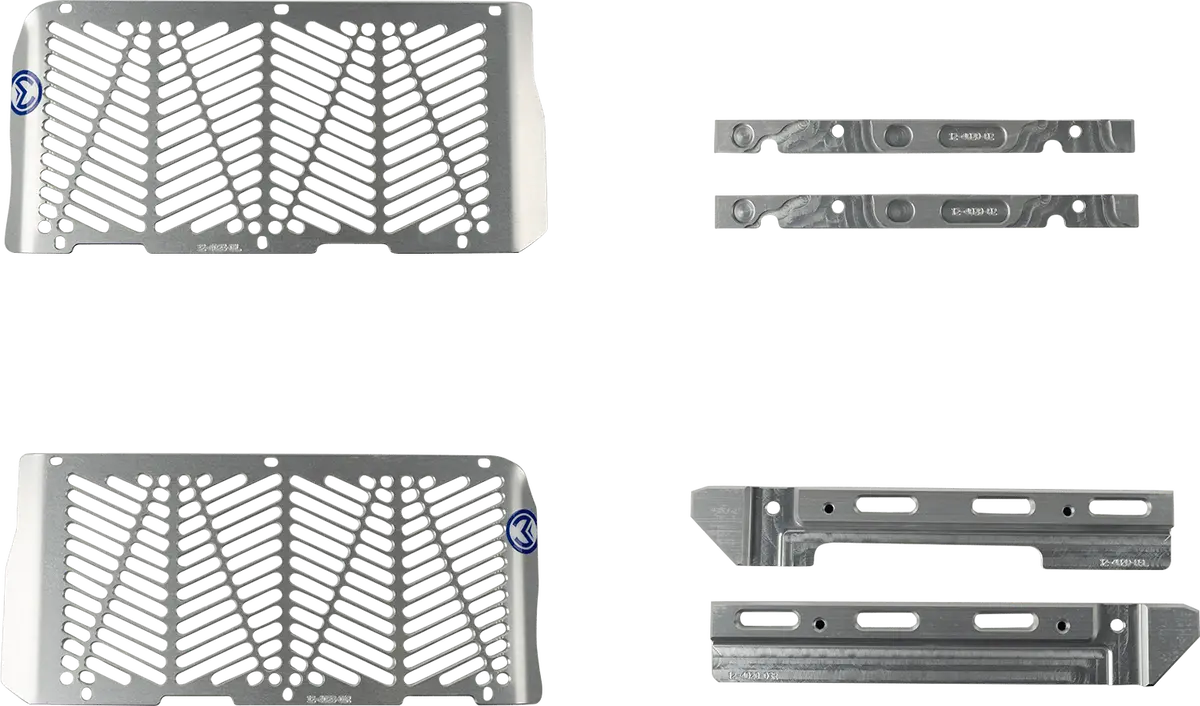 Moose Offroad Billet Radiator Guards For Beta 12-4024 - Silver 1