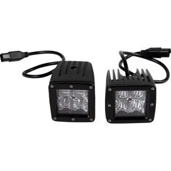 Moose Offroad - Green Series Led Light Pod - Square - 3" - Pair - 2001-2684 2