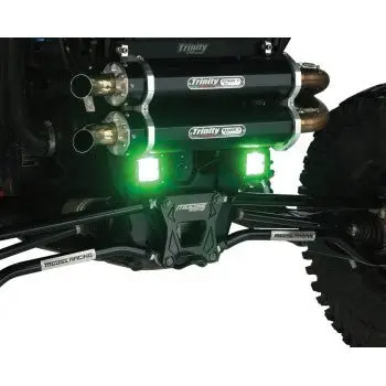 Moose Offroad - Green Series Led Light Pod - Square - 3" - Pair - 2001-2684 1