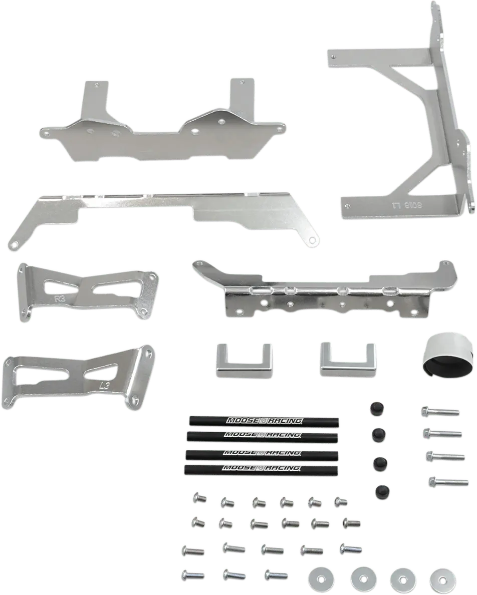 Moose Offroad Kawasaki 11-8018 Radiator Braces - Heavy-Duty Aluminum Support System 1