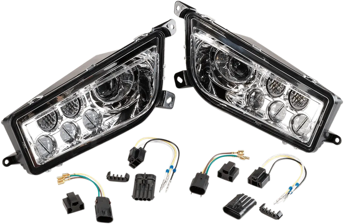 Moose Offroad Led Headlight For Rzr900/1000 - Clear, Part Number 100-3352-Pu 1