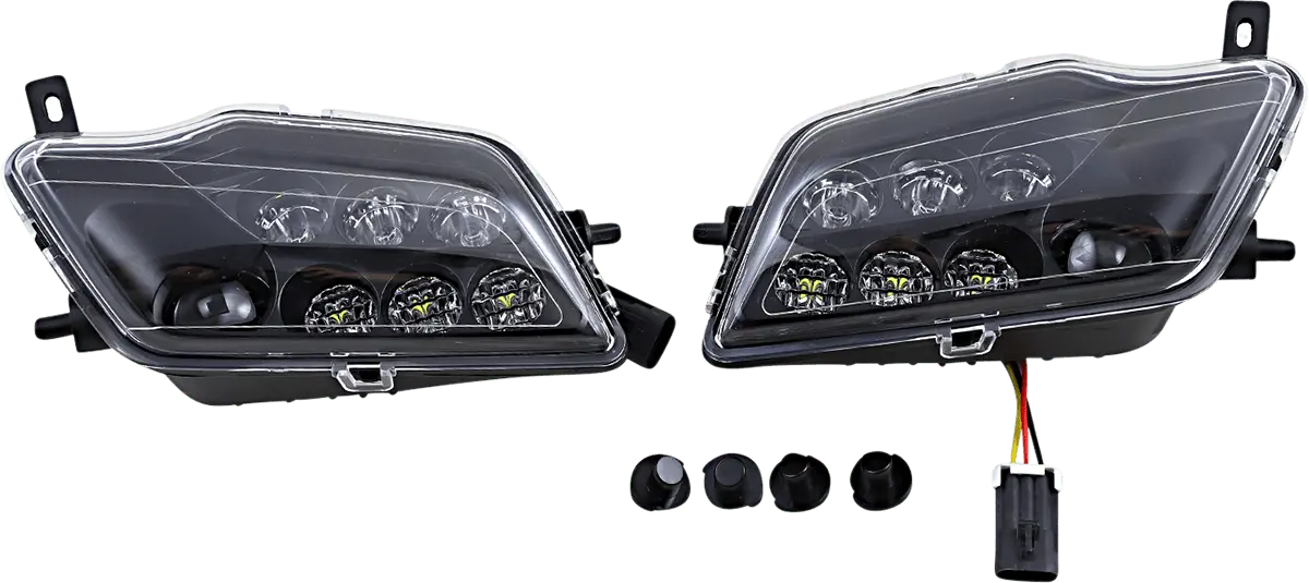 Moose Offroad Led Headlight Pioneer 400-1207-Pu * Bright Replacement Or Upgrade For Halogen Lights 1
