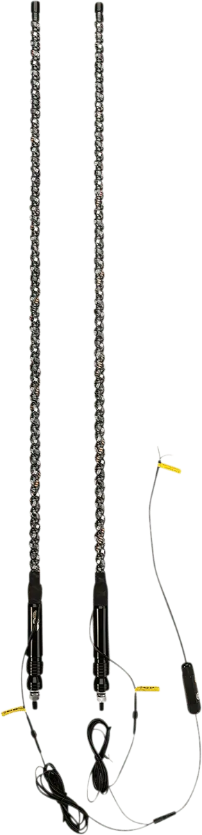 Moose Offroad - 4 Ft Flexible Rf Whip Led Light Rod Pair - Pu-4-104-2 1