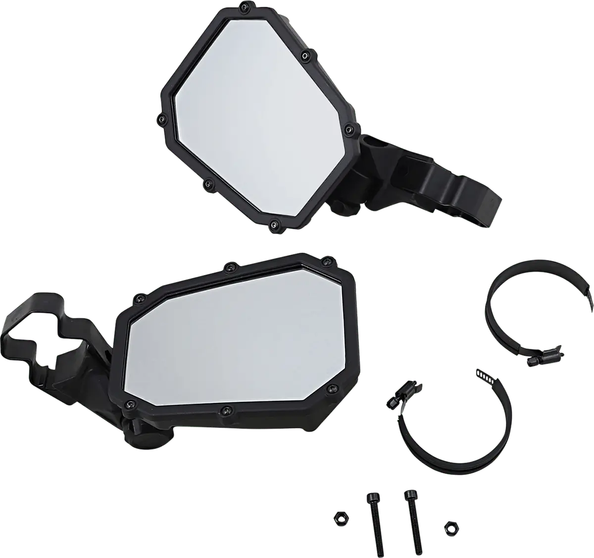 Moose Offroad Moose Offroad Elite Pro Side View Mirror Kit - Black, Part Number Memirkit-Es2ccs Memirkit-Es2ccs 1
