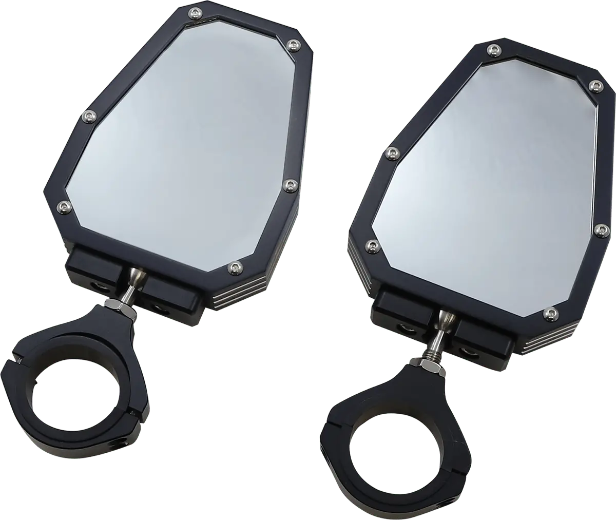 Moose Offroad Moose Offroad Hexagon Side View Mirror With Ball Pivot Mount - Model M60-7009B M60-7009B 1