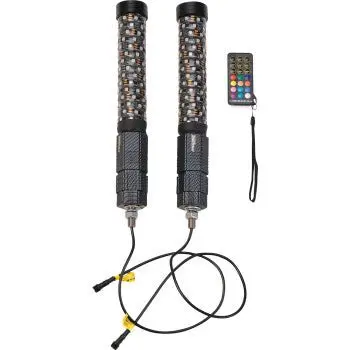 Moose Offroad Quick Release Led Whip Lights – Pair – 4 Sizes – High-Visibility & Durable For Utvs 1