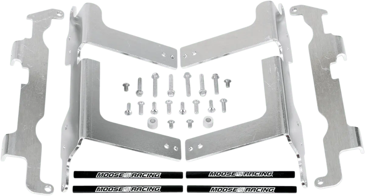 Moose Offroad Radiator Braces For Honda 11-161 With Silver Finish 1