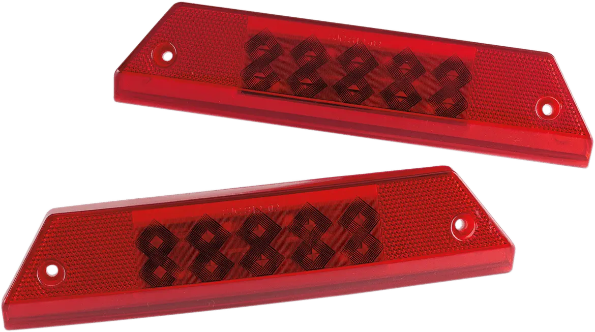 Moose Offroad Ranger Full Led Taillights - Red, Part Number 100-1201-Pu 1