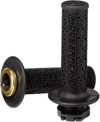 Moose Racing 36 Series Clamp-On Grips - Black/Gold - 0630-2535 1