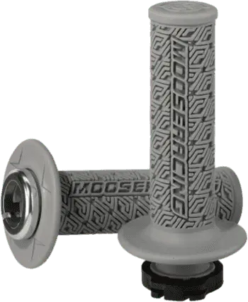Moose Racing 36 Series Clamp-On Grips - Gray/Silver - 0630-2540 1