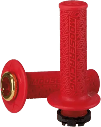 Moose Racing 36 Series Clamp-On Grips - Red/Gold - 0630-2539 1