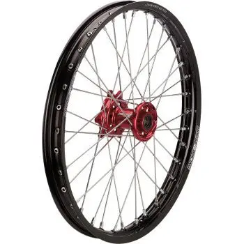 Moose Racing Sx-1 Complete Wheel - Front - Black Wheel/Red Hub - 21"X1.60" - Honda Crf250r / Crf450r 1