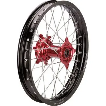 Moose Racing Sx-1 Complete Wheel - Rear - Black Wheel/Red Hub - 19"X2.15" - Honda Crf250r / Crf450r 1