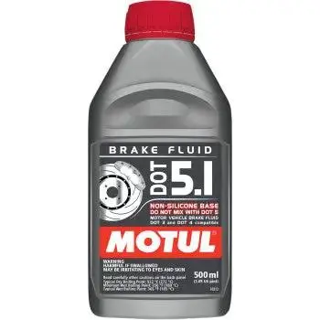 Motul Dot 5.1 Brake Fluid - 500Ml | High Temp Synthetic Hydraulic Fluid | 100951 1