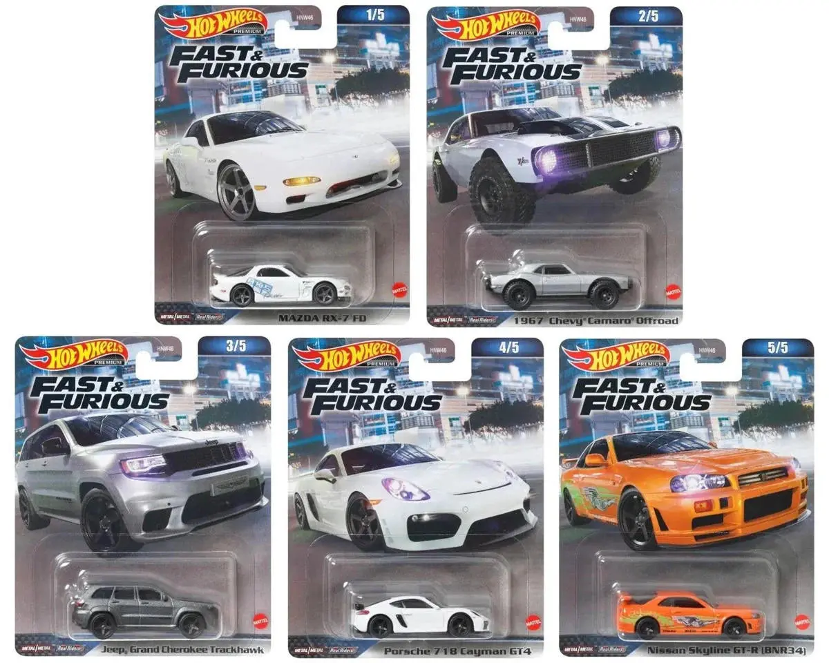 Mattel Hot Wheels Premium Fast And Furious Cars Assortment (10) 1