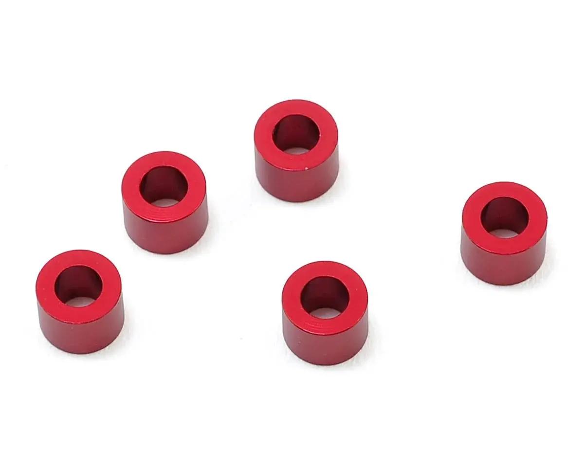 Mst 3X5.5X4.0Mm Aluminum Spacer (5) (Red) - Mxs-820011R 1